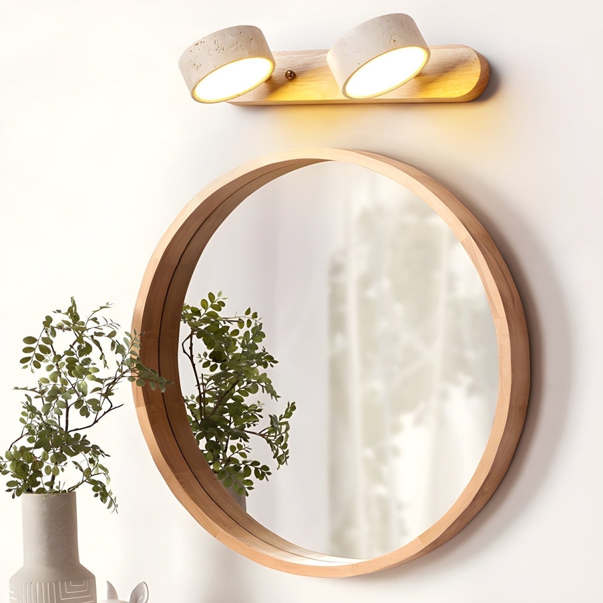 LED-Wandleuchte aus Travertin für architektonischen Luxus - Fioriscas