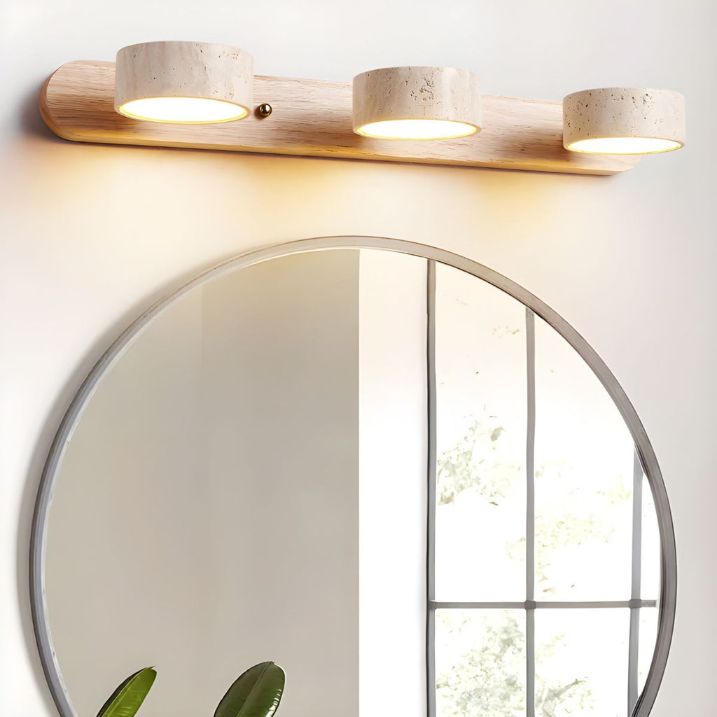 LED-Wandleuchte aus Travertin für architektonischen Luxus - Fioriscas