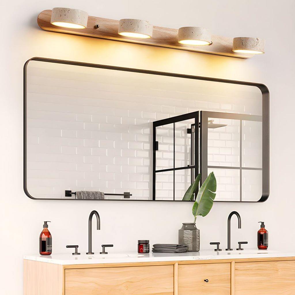 LED-Wandleuchte aus Travertin für architektonischen Luxus - Fioriscas