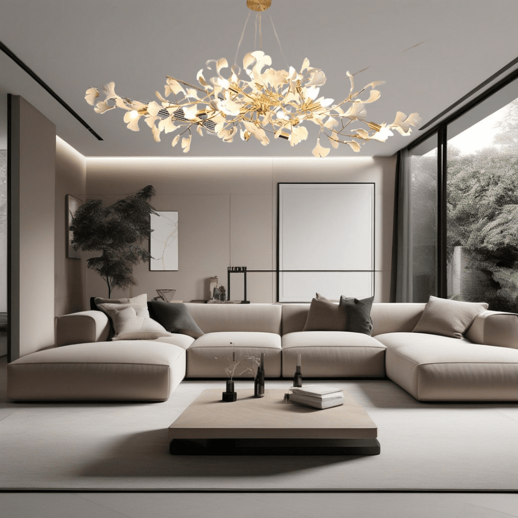 Keramik-Petal-Kronleuchter, LumaPetal-Design mit dimmbarem LED-Leuchten