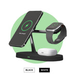 Chargeur sans fil 4-en-1 QuattroCharge, MagSafe pour iPhone et Watch