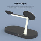 Chargeur sans fil 4-en-1 QuattroCharge, MagSafe pour iPhone et Watch