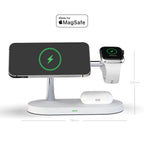 Chargeur sans fil 4-en-1 QuattroCharge, MagSafe pour iPhone et Watch