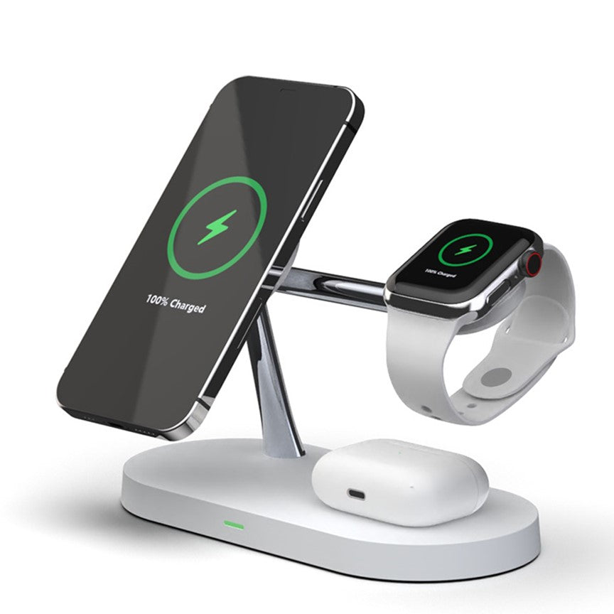 Chargeur sans fil 4-en-1 QuattroCharge, MagSafe pour iPhone et Watch
