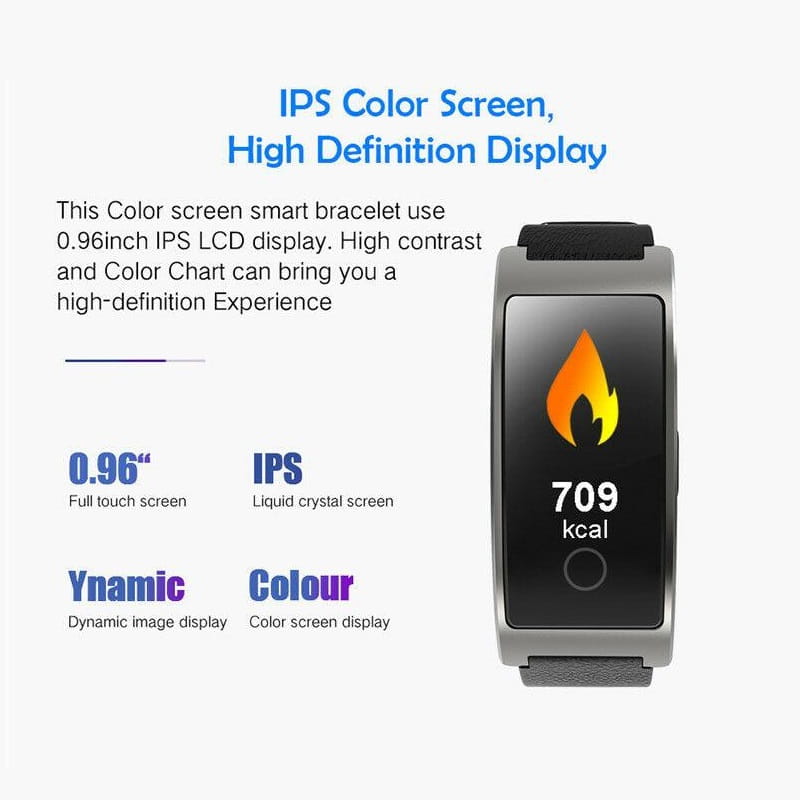 LumaPulse Slim Wristwear With Heart Rate Tracking And Step Counter