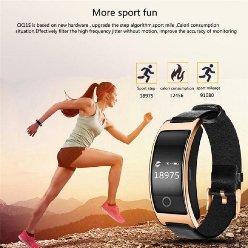 LumaPulse Slim Wristwear With Heart Rate Tracking And Step Counter