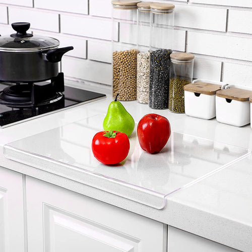 Acrylic cutting board with non-slip handle and scratch-resistant surface - Fioriscas