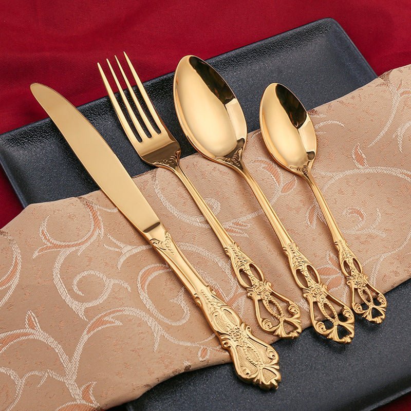 Set moderno di posate in acciaio inox per uso quotidiano - Fioriscas