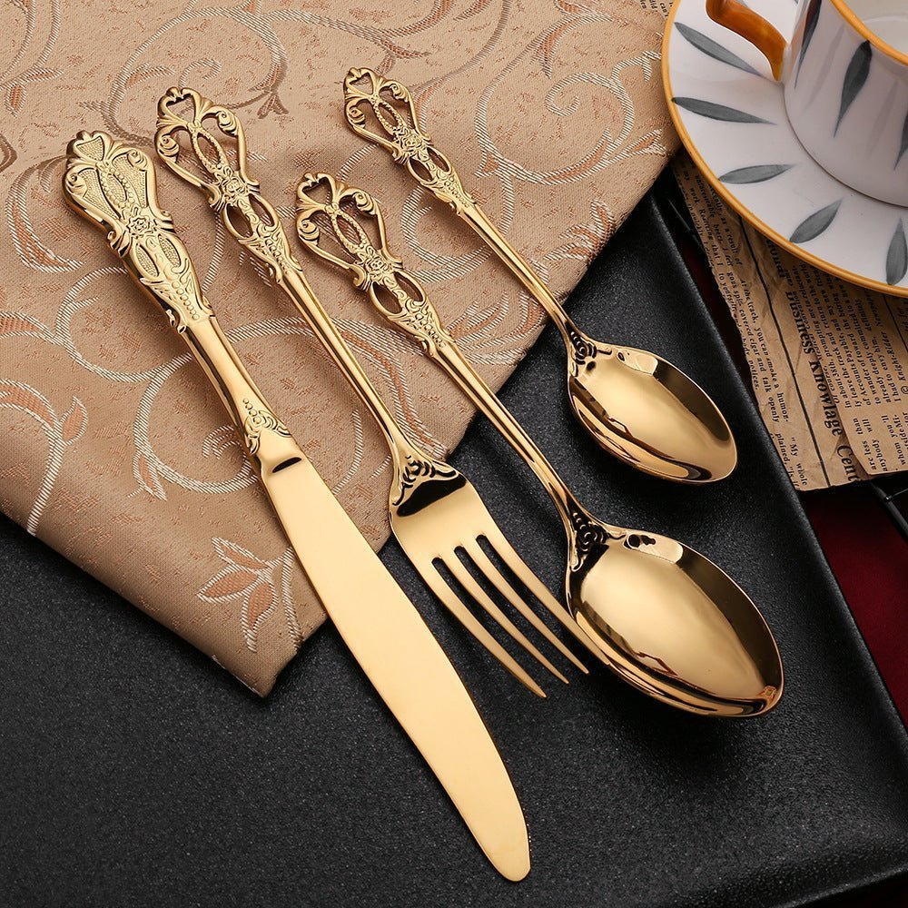 Set moderno di posate in acciaio inox per uso quotidiano - Fioriscas