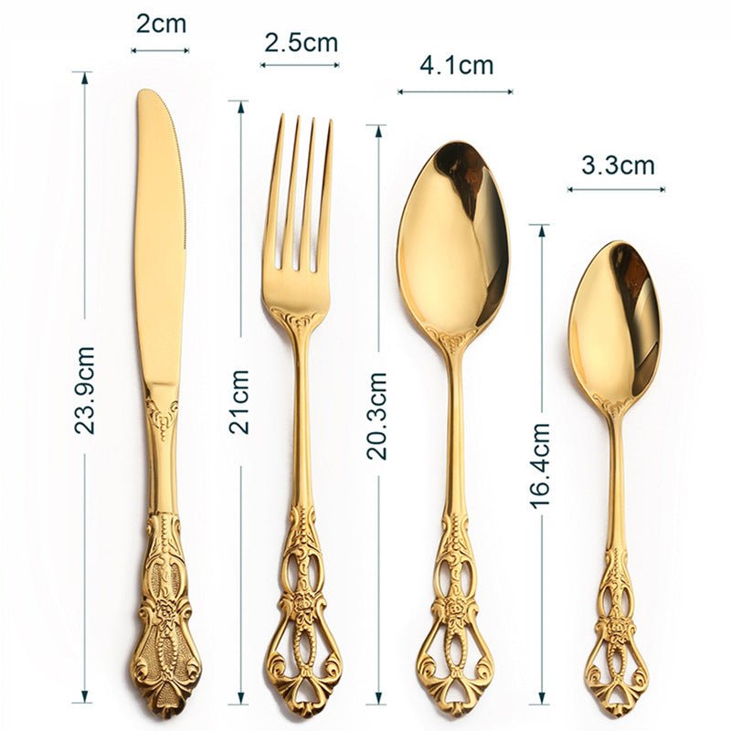 Set moderno di posate in acciaio inox per uso quotidiano - Fioriscas