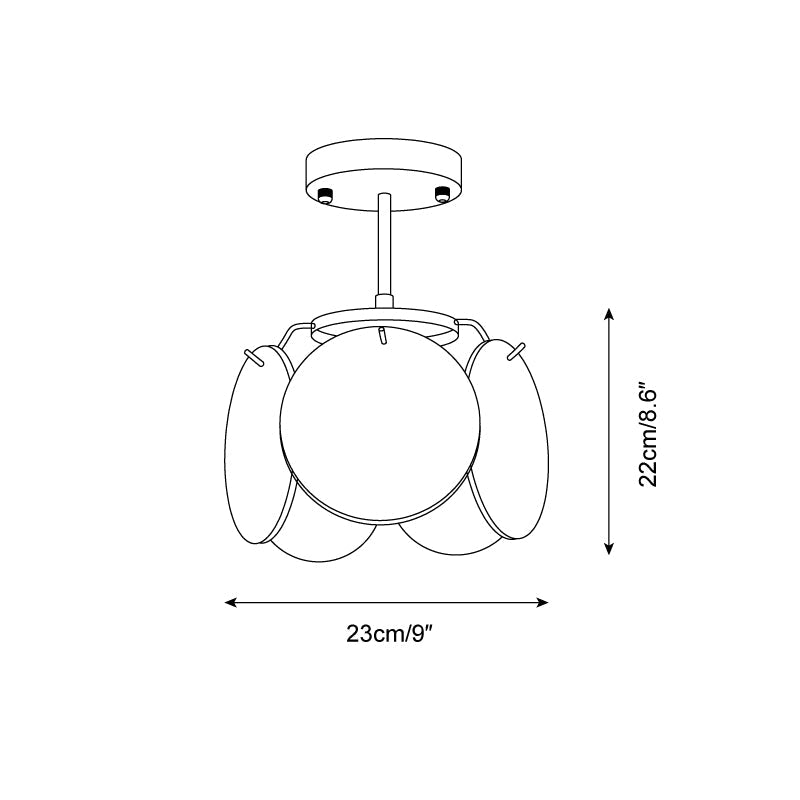 Feyon Glass Ceiling Lamp | Fioriscas
