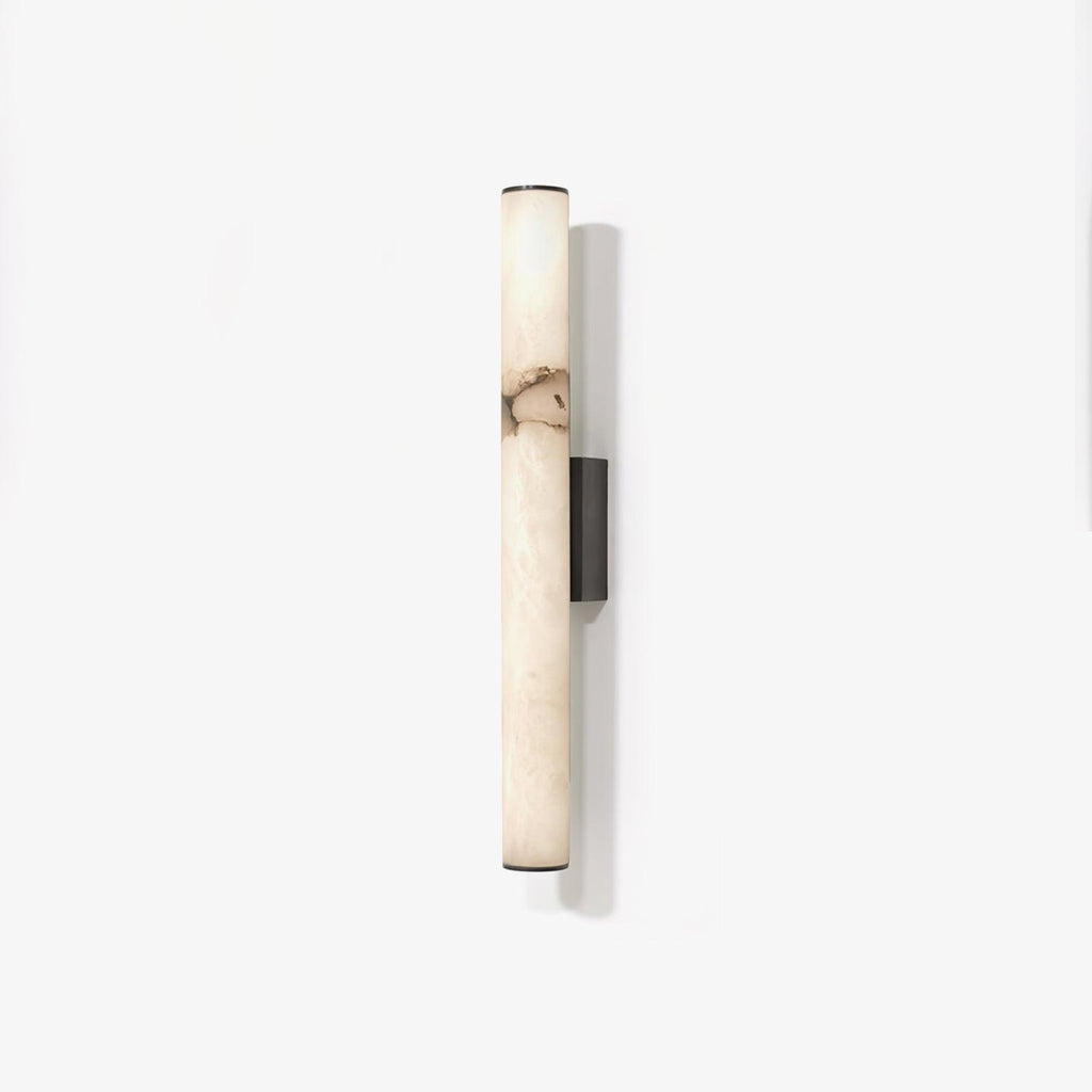 Klyr Alabaster Vertical Cylindrical Wall Lamp | Fioriscas