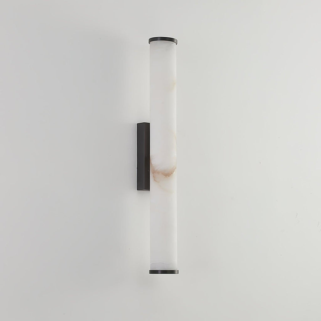 Klyr Alabaster Vertical Cylindrical Wall Lamp | Fioriscas