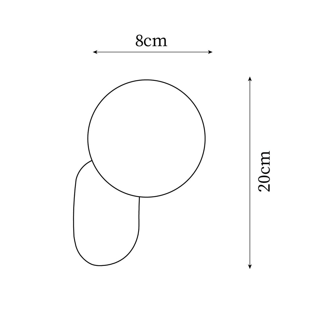Lunara Minimalist Globe Wall Sconce | Fioriscas
