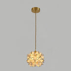 AuroraCapiz Pendant Light, Natural Capiz Shell, Handcrafted Finish