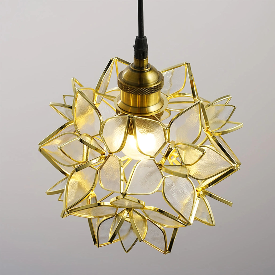 AuroraCapiz Pendant Light, Natural Capiz Shell, Handcrafted Finish