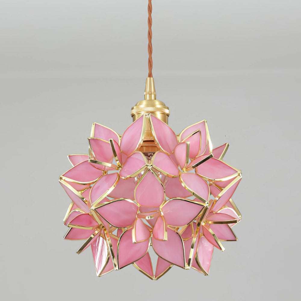 AuroraCapiz Pendant Light, Natural Capiz Shell, Handcrafted Finish