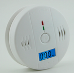 Alarma combinada HomeGuard de monóxido de carbono y humo con pantalla digital de CO
