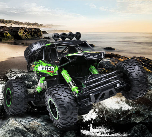 RoverX 4x4 RC monster truck s nárazuvzdorným odpružením