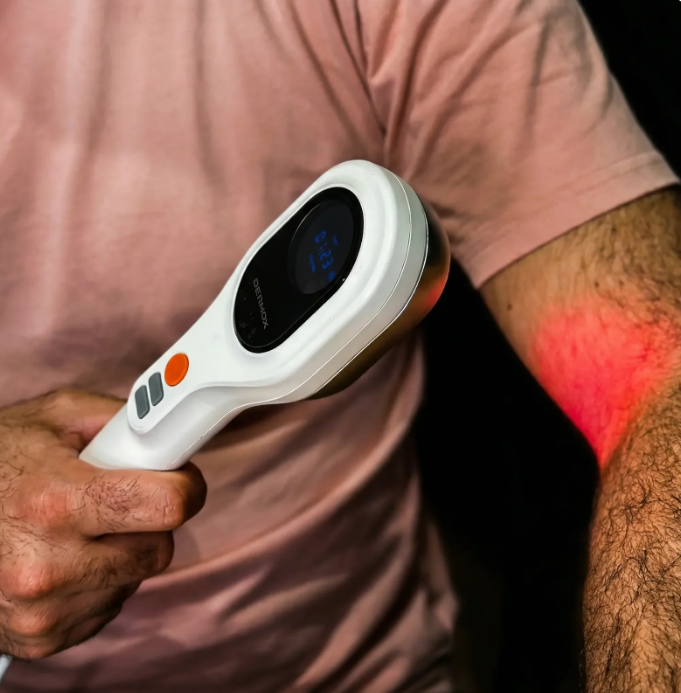 Tragbares Lichtgerät mit zwei Wellenlängen für das Wohlbefinden von Muskeln und Gelenken
