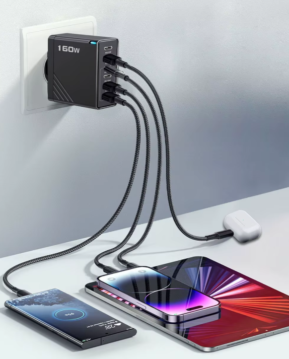 160W USB C Multiple Port Wall Charger And Power Station