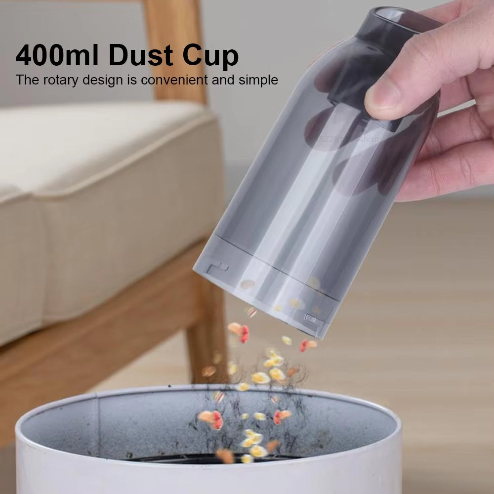 Handheld Car Vacuum, PulseGo Cordless 95,000 Pa With 6 Attachments