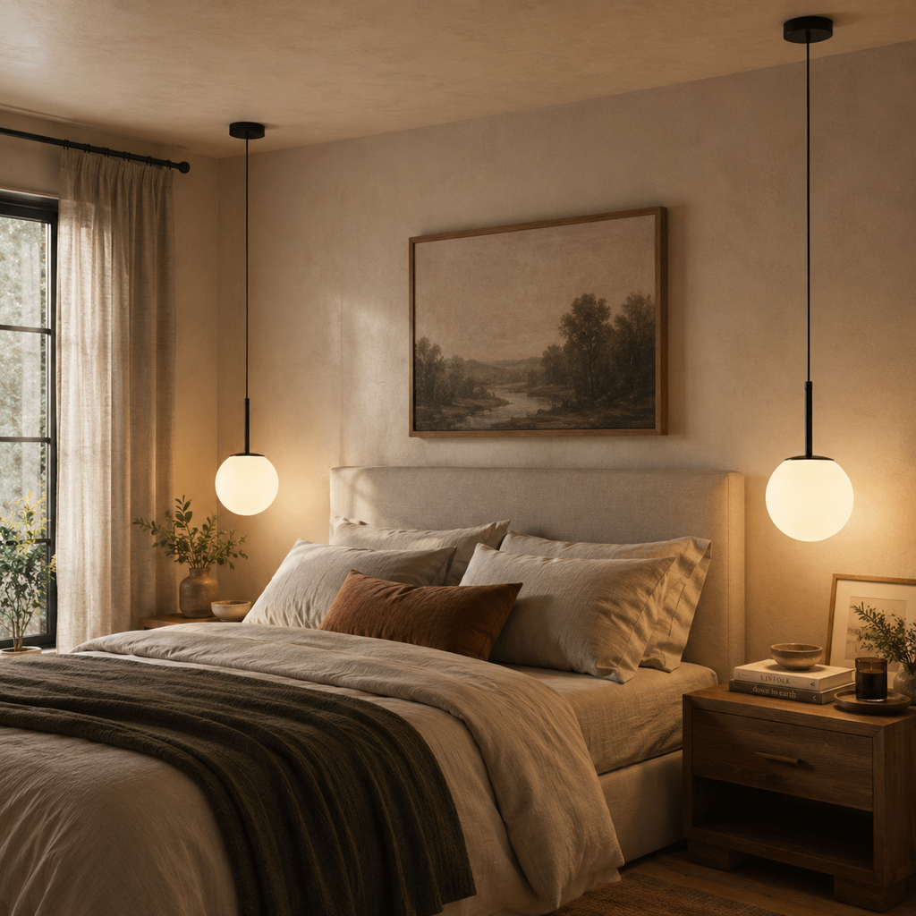 VeraGrid Pendant Light With Brass Black Or Chrome Finishes