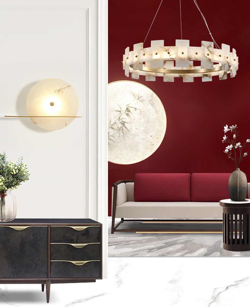 Casolarae Alabaster Chandelier | Fioriscas