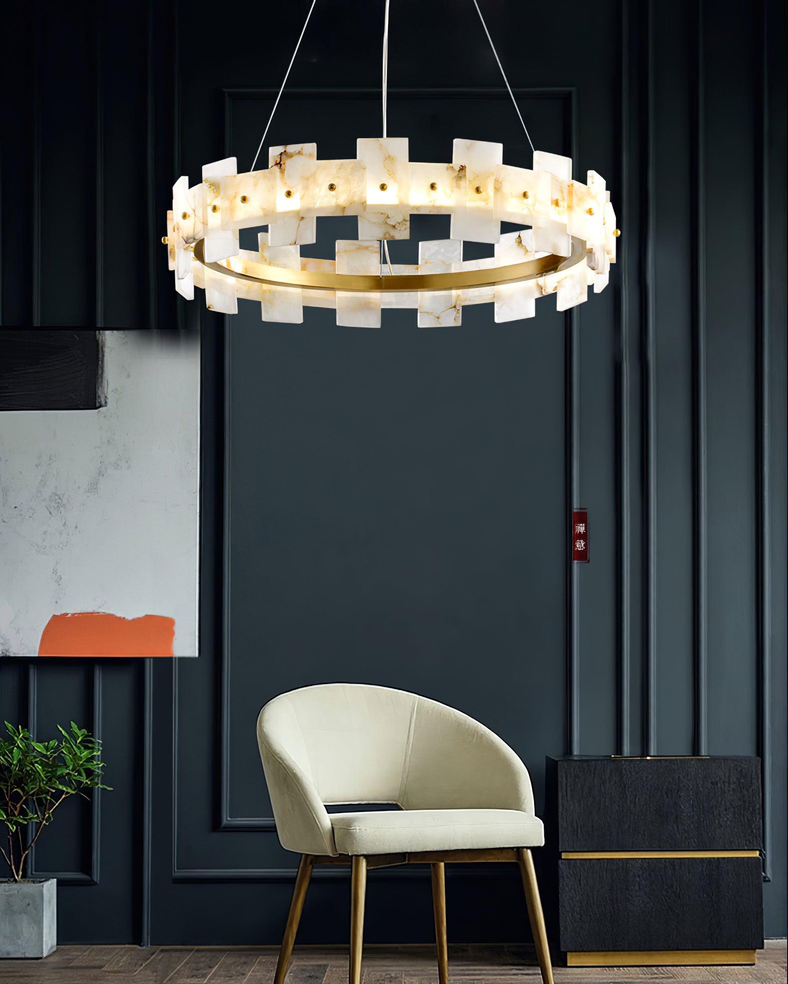 Casolarae Alabaster Chandelier | Fioriscas