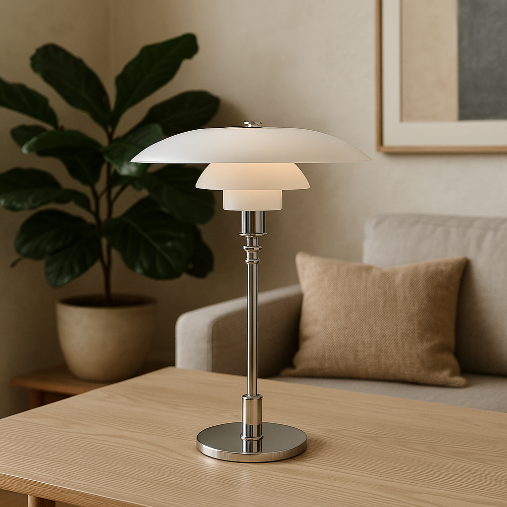 Minimalist Table Lamp, NovaGlow Warm LED Glow, Dimmable Nordic Design
