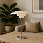 Minimalist Table Lamp, NovaGlow Warm LED Glow, Dimmable Nordic Design