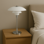 Minimalist Table Lamp, NovaGlow Warm LED Glow, Dimmable Nordic Design