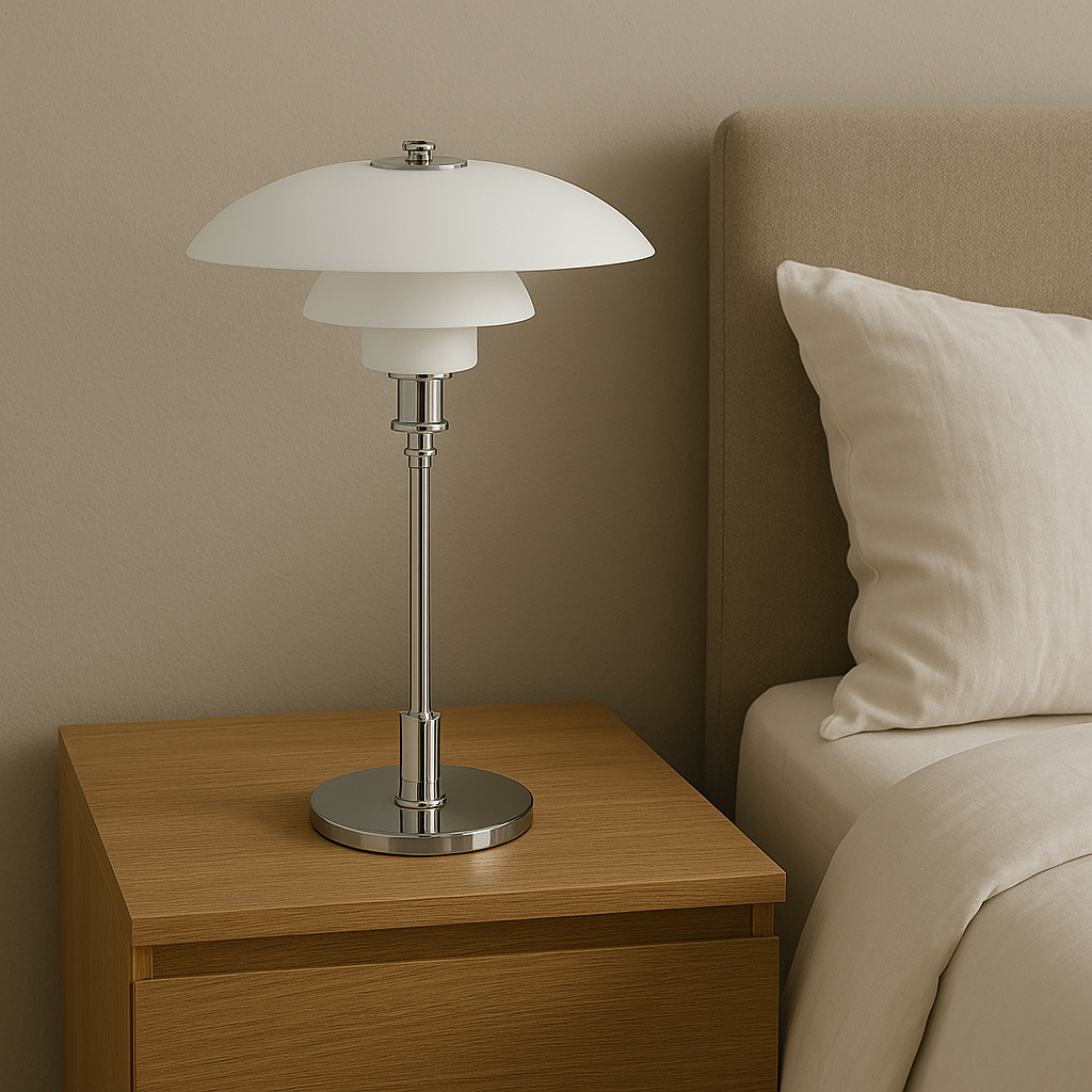 Minimalist Table Lamp, NovaGlow Warm LED Glow, Dimmable Nordic Design