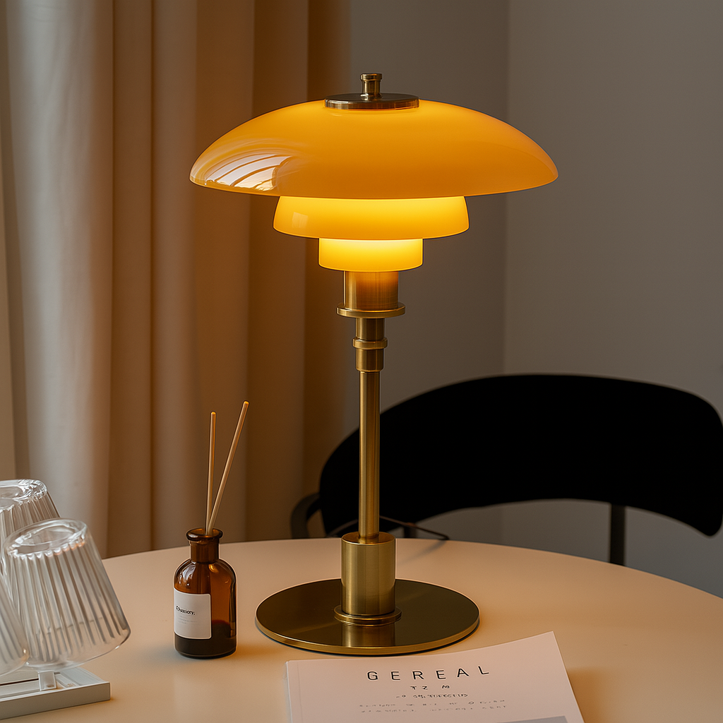 Minimalist Table Lamp, NovaGlow Warm LED Glow, Dimmable Nordic Design