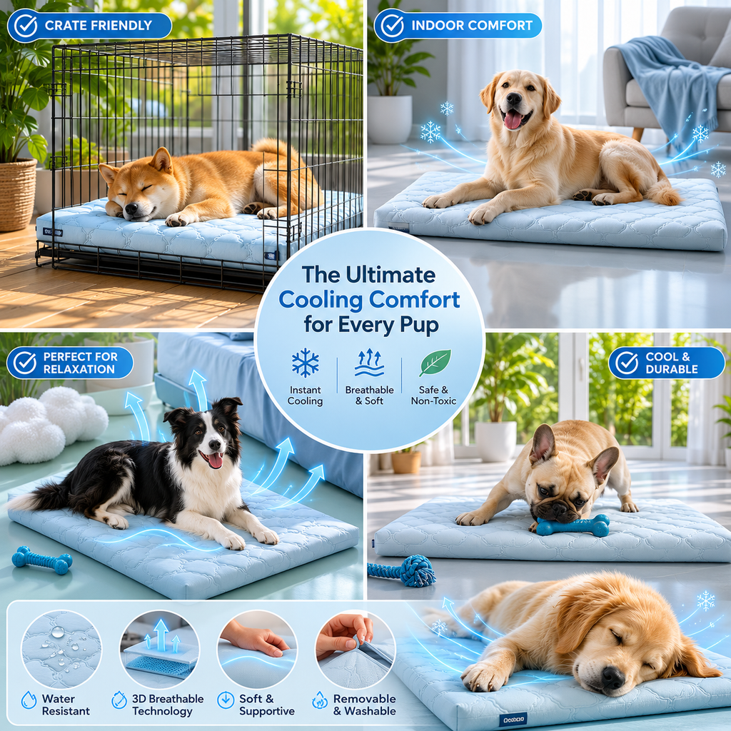 ChillPaws Self Cooling Gel Mat For Dogs And Cats No Electricity
