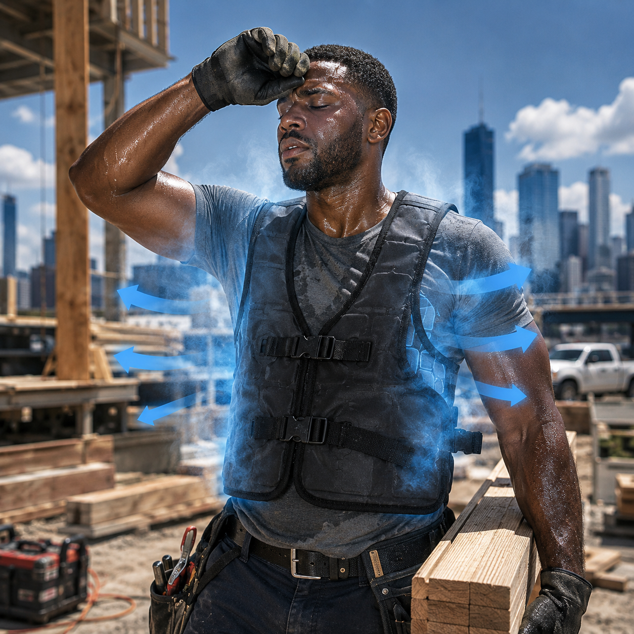 PhaseCore Pro Cooling Vest With Phase Change For Four Hours