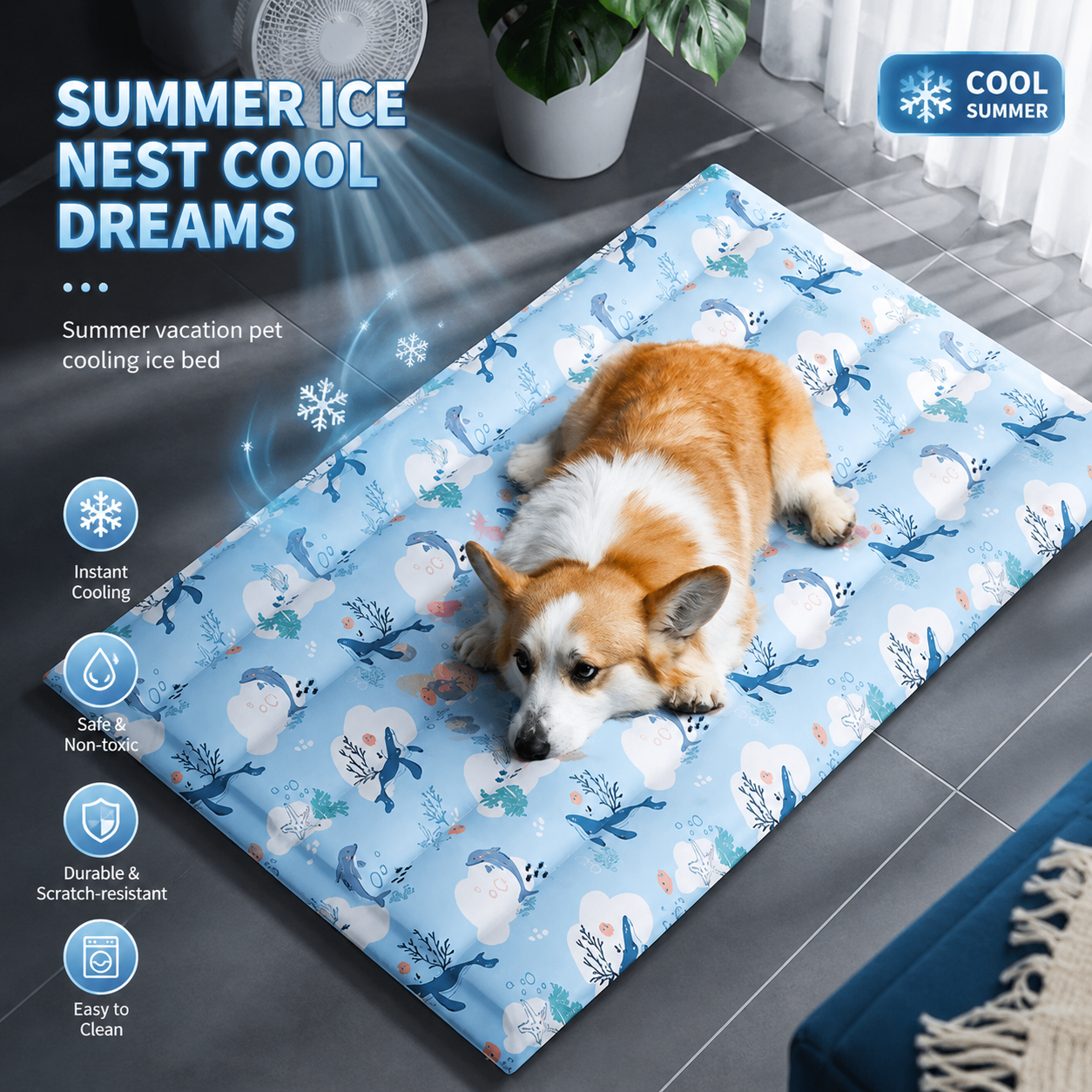 ChillPaws Gel Cooling Pad For Pets No Electricity Needed