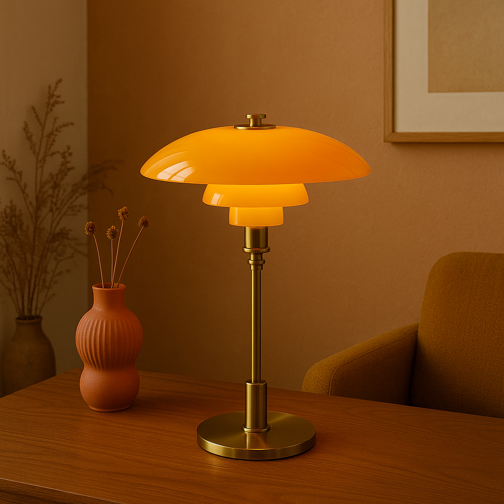 Minimalist Table Lamp, NovaGlow Warm LED Glow, Dimmable Nordic Design