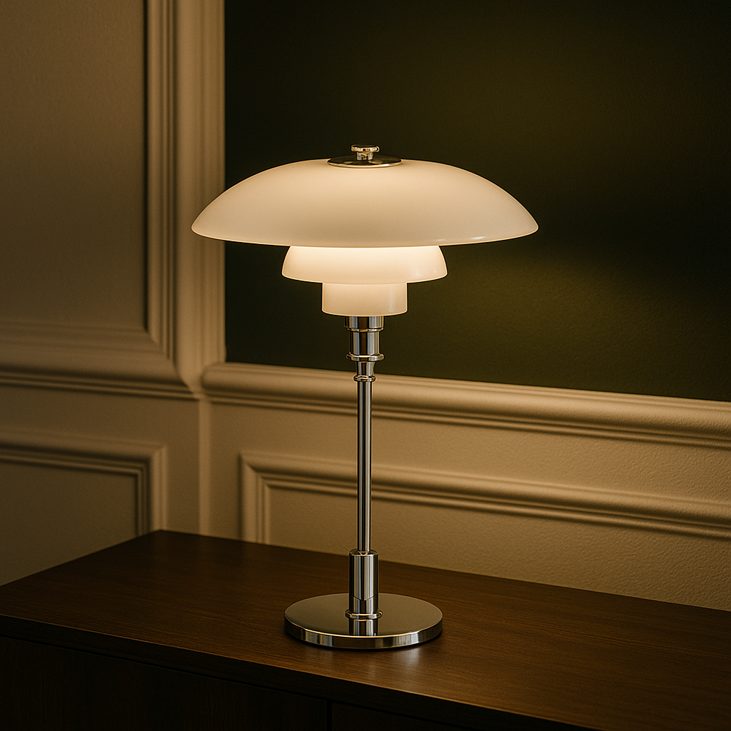 Minimalist Table Lamp, NovaGlow Warm LED Glow, Dimmable Nordic Design