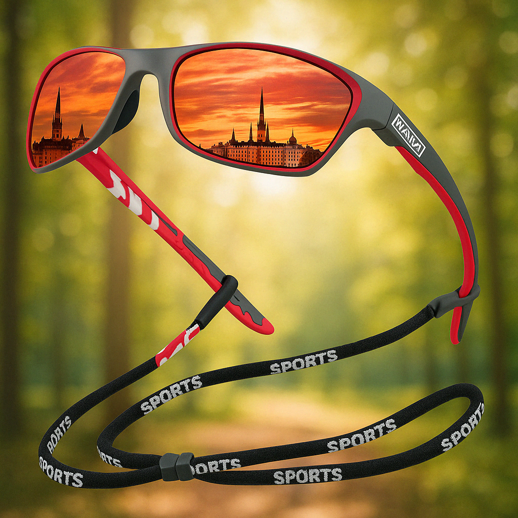 Gafas de sol polarizadas envolventes con protección UV400 para hombre