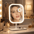 LED Cosmetic Mirror with Touch Control & 3 Light Modes - Fioriscas