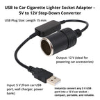 VoltMate 12 V-os aljzatátalakító – bármely USB-portot autós csatlakozóaljzattá alakítja