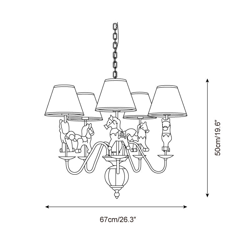 Delfio Carousel Chandelier | Fioriscas