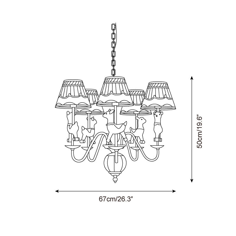 Delfio Carousel Chandelier | Fioriscas