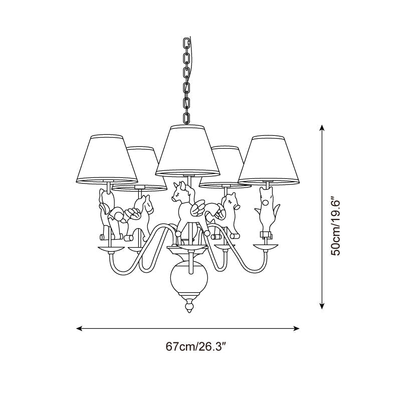 Delfio Carousel Chandelier | Fioriscas