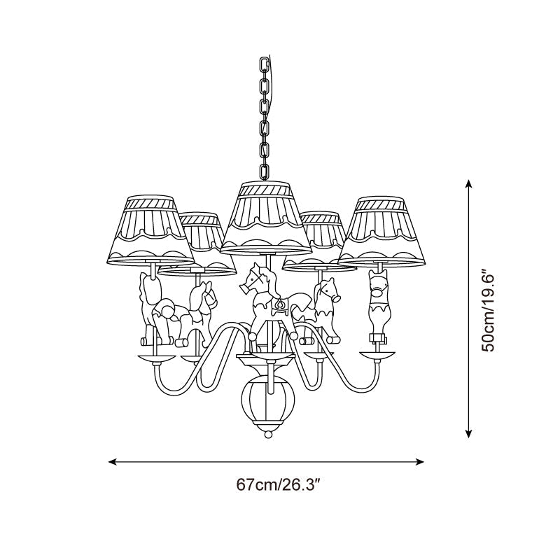 Delfio Carousel Chandelier | Fioriscas