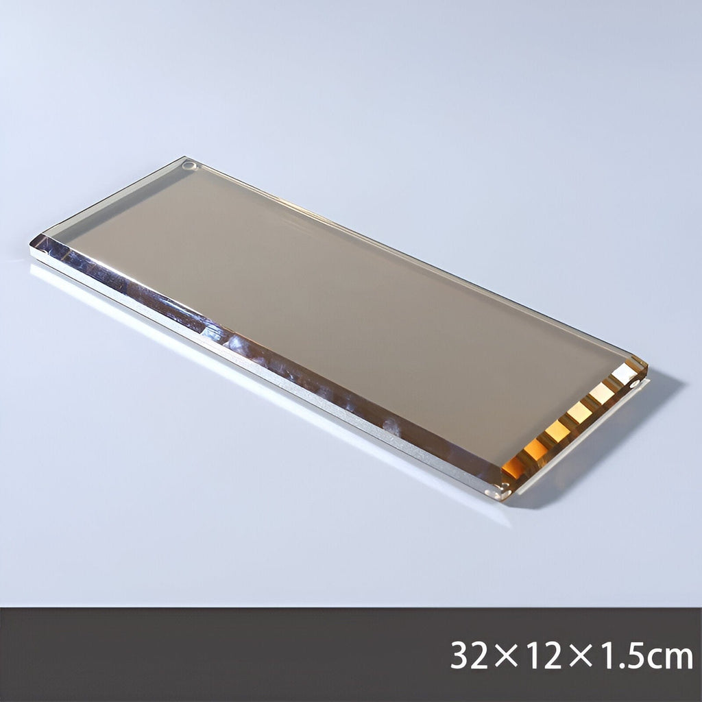 Sada koupelnových doplňků LustreEdge z křišťálového skla v severském minimalistickém designu