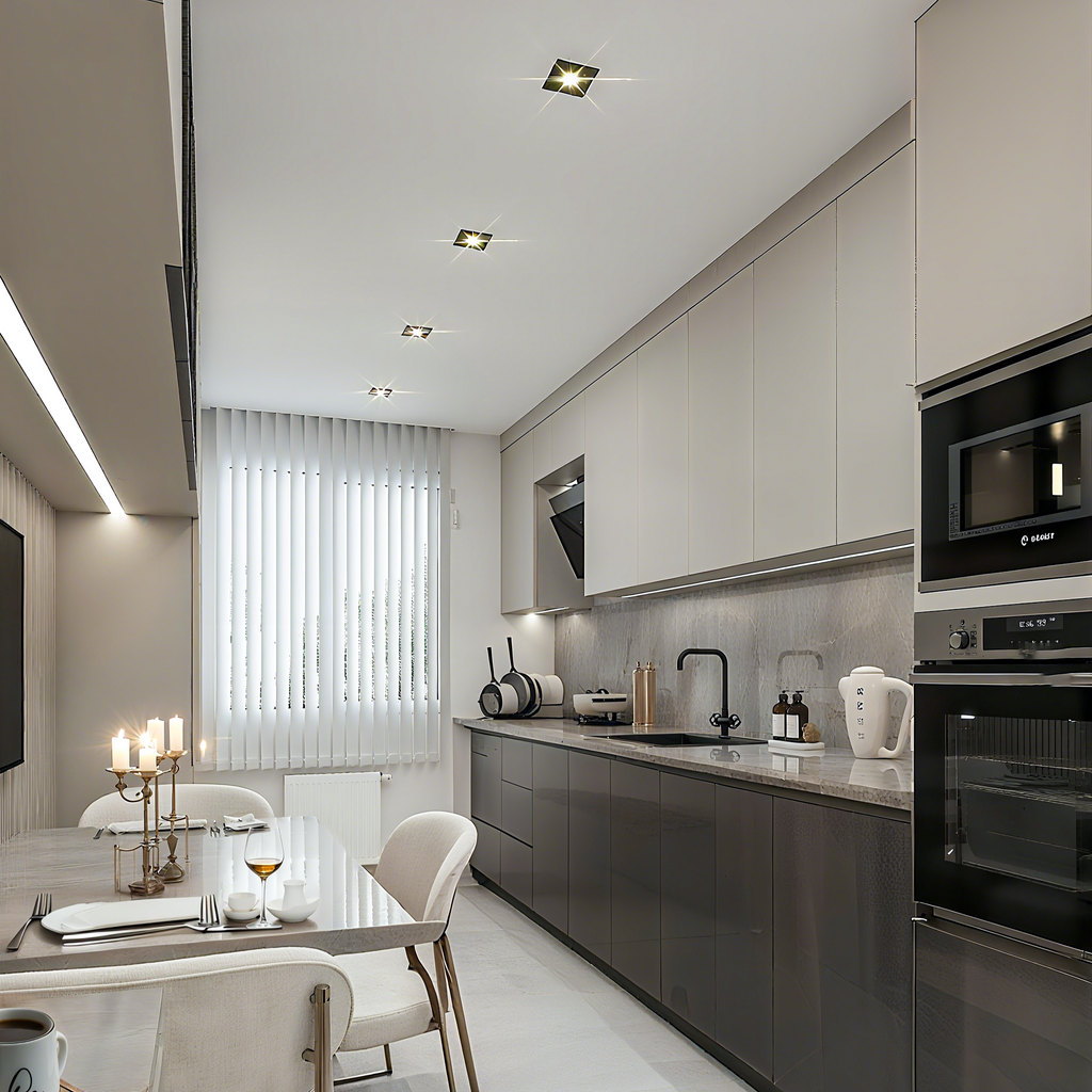 LumenForge Square IP65 Recessed Downlight With White Trim