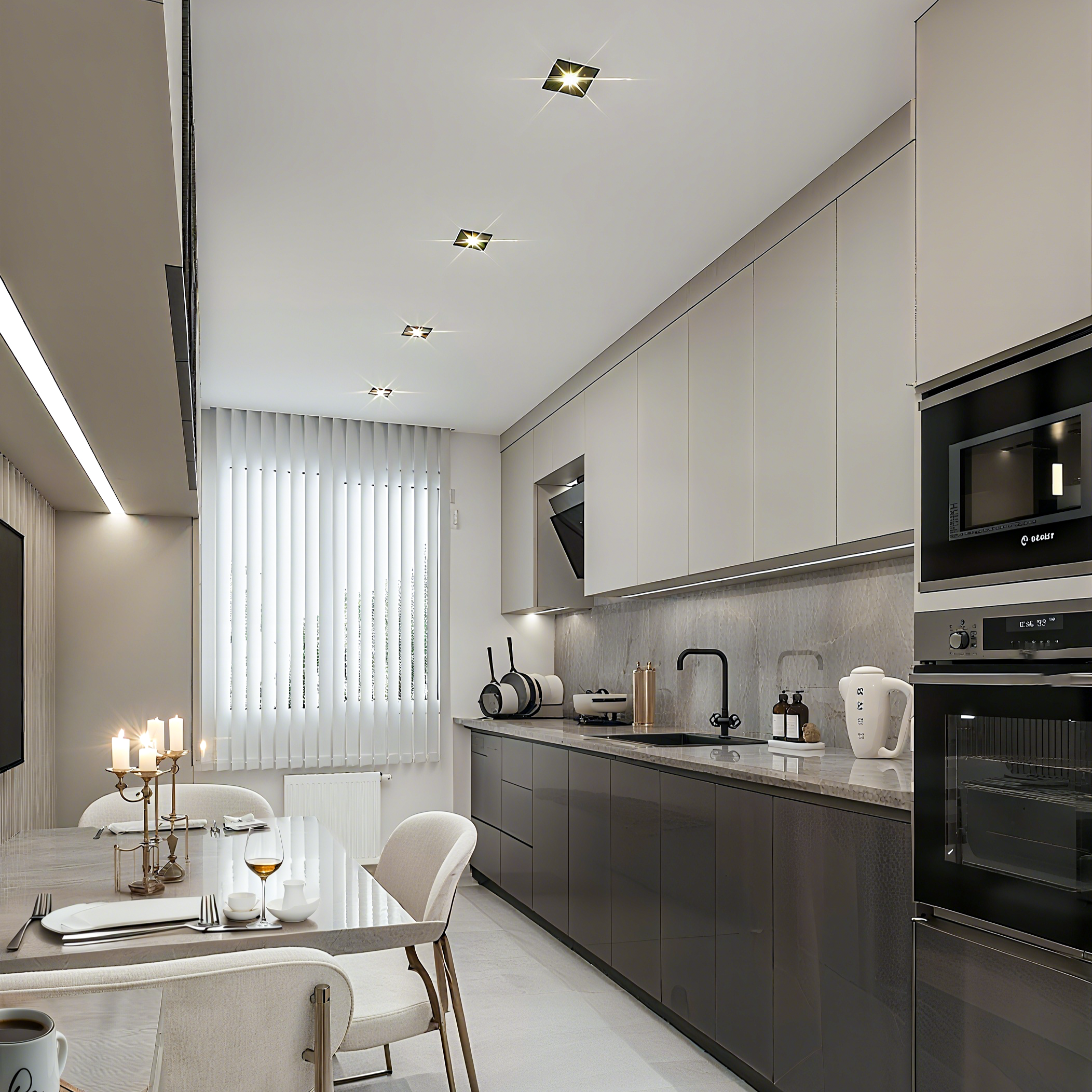 LumenForge Square IP65 Recessed Downlight With White Trim