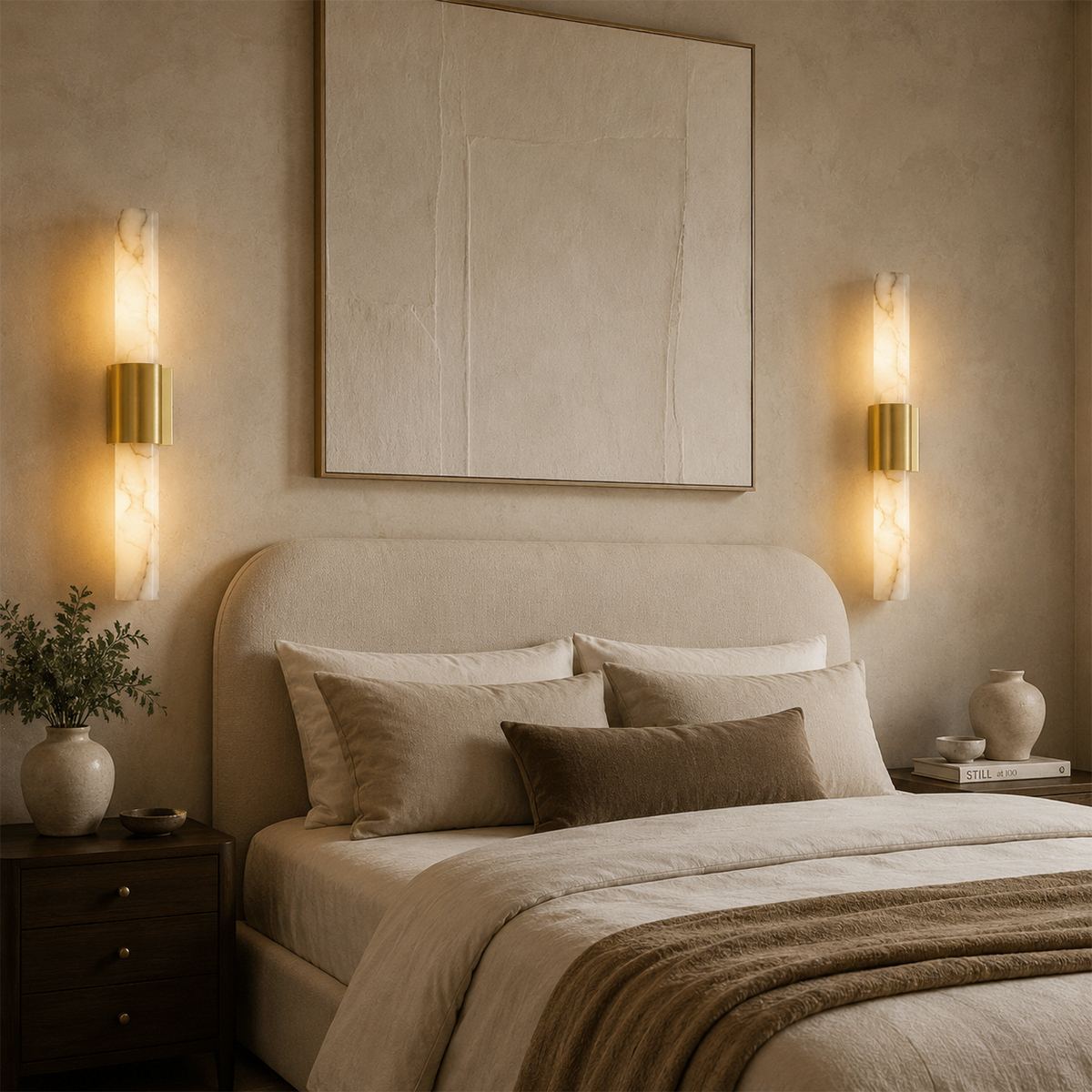 Aurora Copper Marble Wall Light Sconce For Modern Hallways